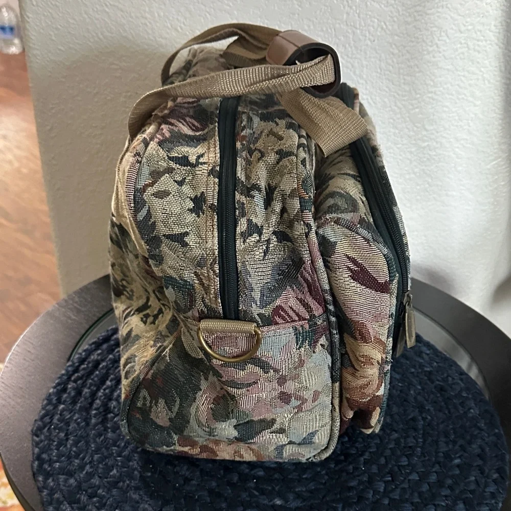 Floral Tapestry Travel Bag - Carry On.